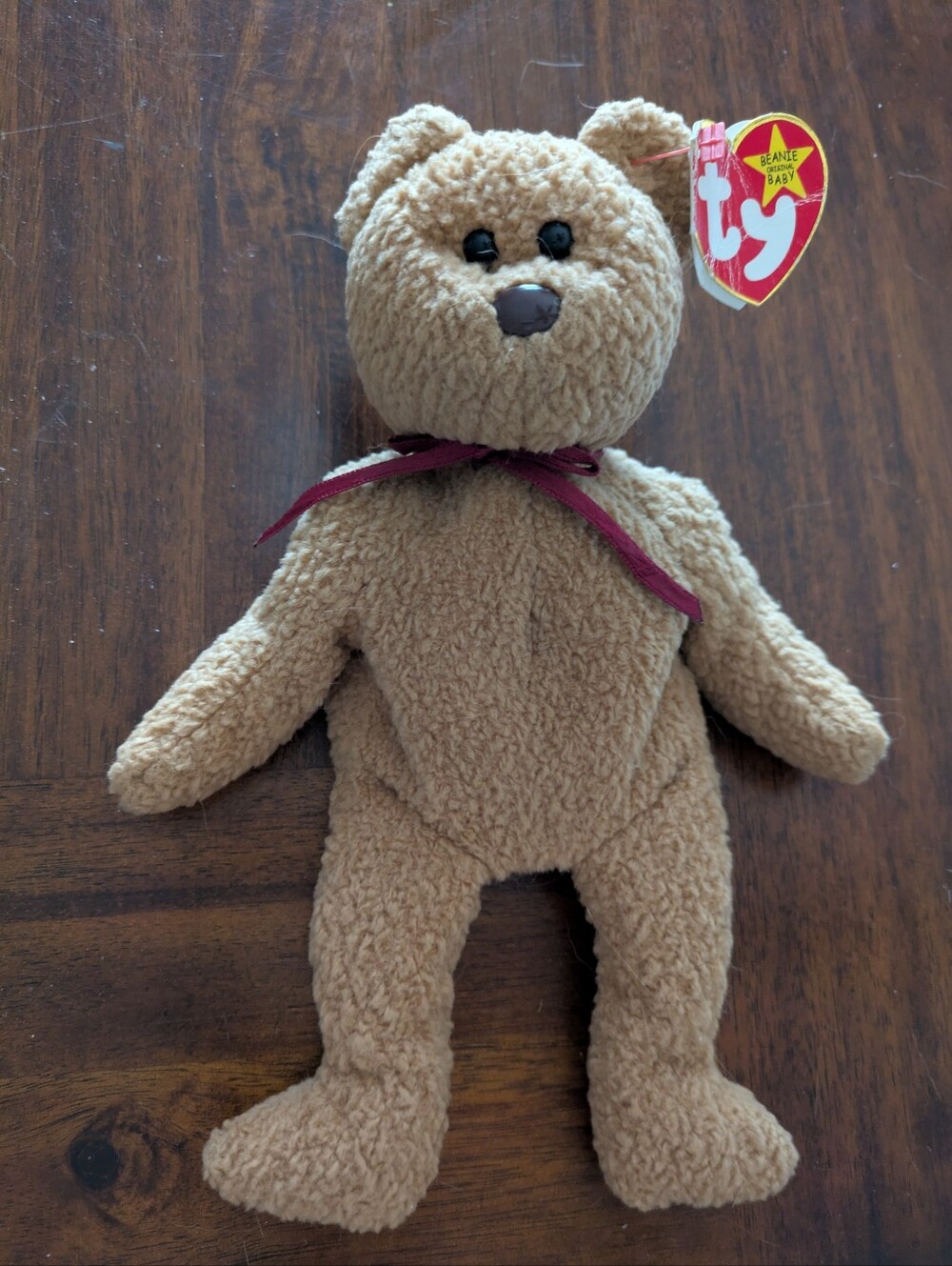 Vintage Ty Beanie Baby Curly Bear - Picture 9 of 9